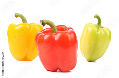 Colourful ripe peppers.