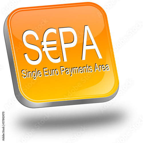 SEPA - Single Euro Payments Area - Button
