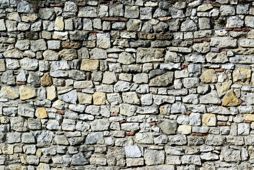 Huge stone wall texture background
