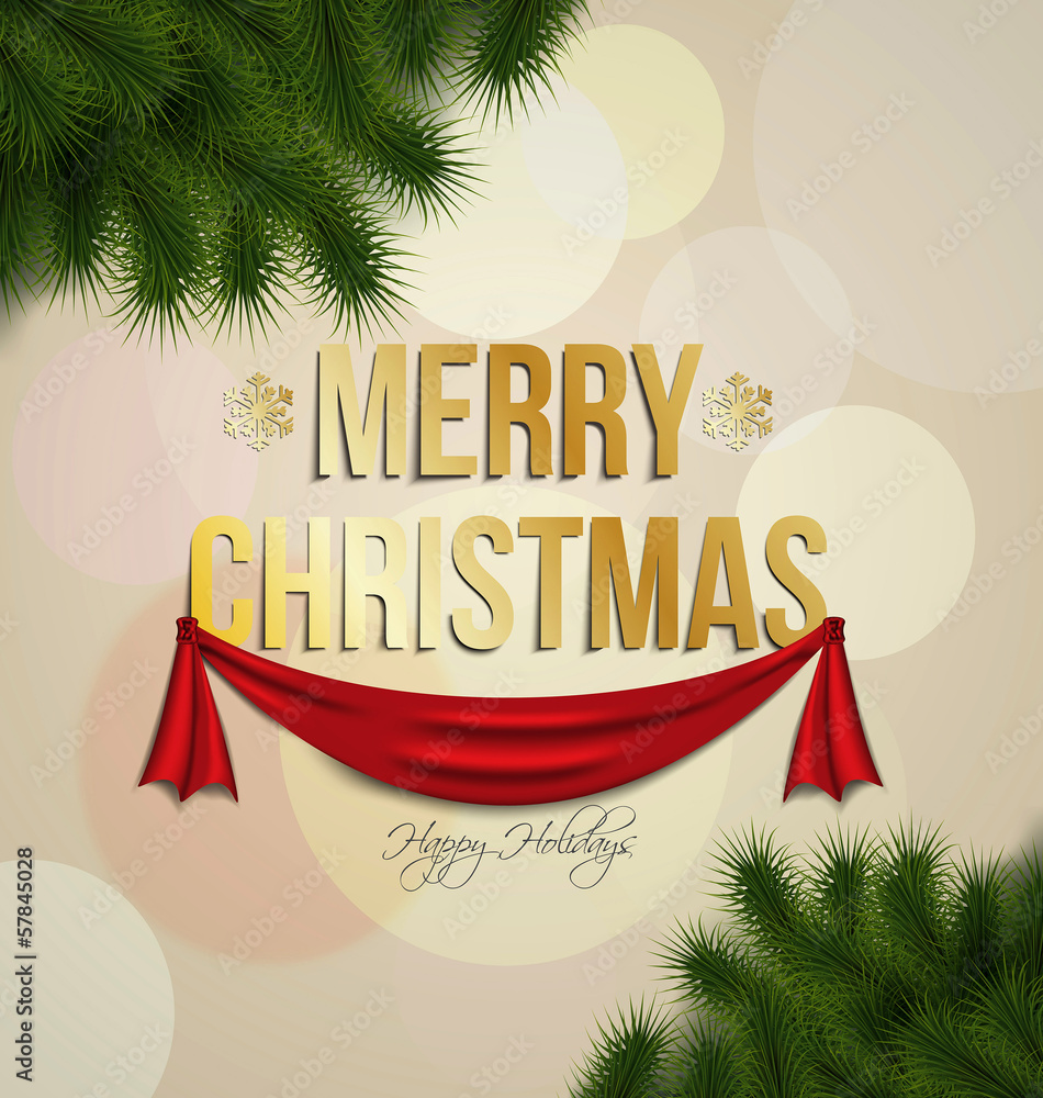 Christmas background with place for text. Vector