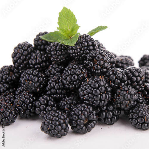 isolated blackberries