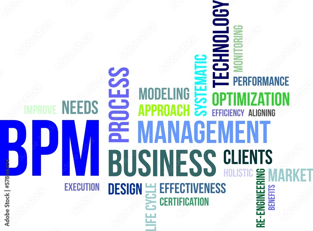 Obraz premium word cloud - bpm