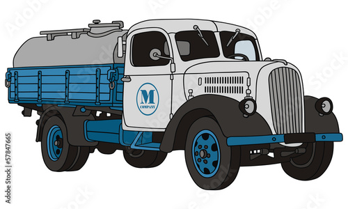 old dairy truck