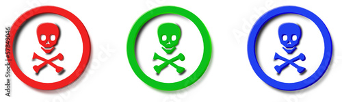 logo pirata rosso verde blu