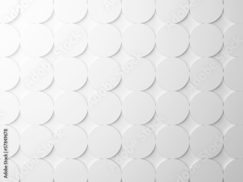Abstract white background texture with round pattern