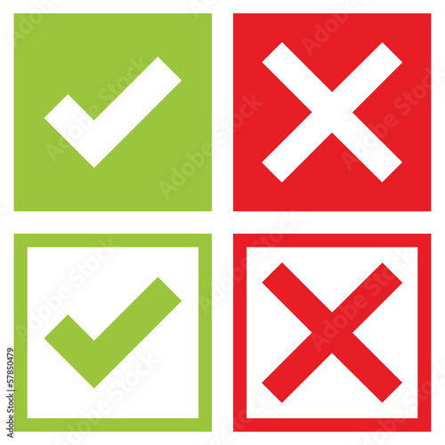 Check mark stickers