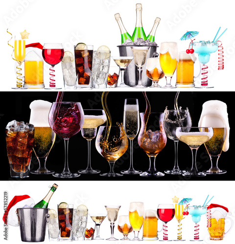 different images of alcohol