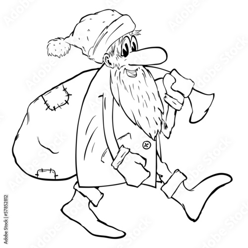 Santa With Bag