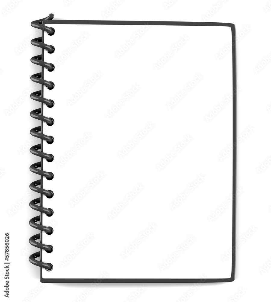 Blank notepad Blank notepad