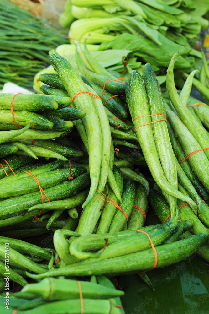 Fresh vegetables - cucumber in the market. Fresh vegetables - cucumber in the market.