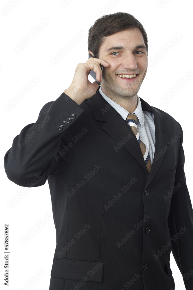 Businessman Talking on his Mobile Phone Businessman Talking on his Mobile Phone