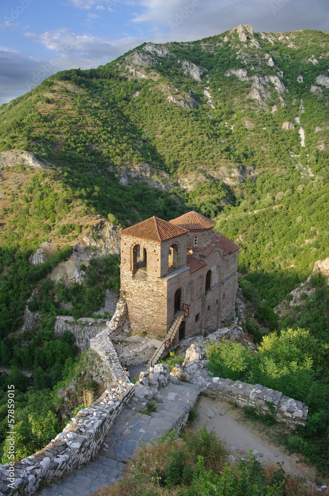 Chuch Of Assen's Fortress and Rhodope Mountains, Bulgaria