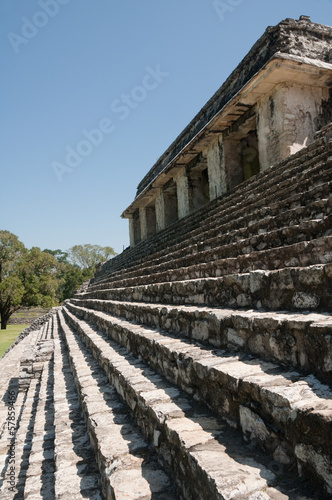The palace ancient Mayan city of Palenque  Mexico 