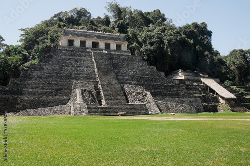 Temple of Inscriptions, ancient Mayan city of Palenque (Mexico)