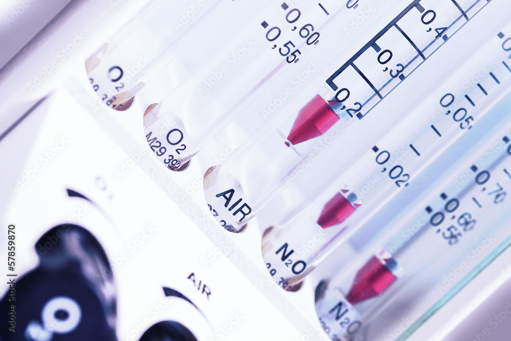 medical equipment. The gas rotameter medical equipment. The gas rotameter