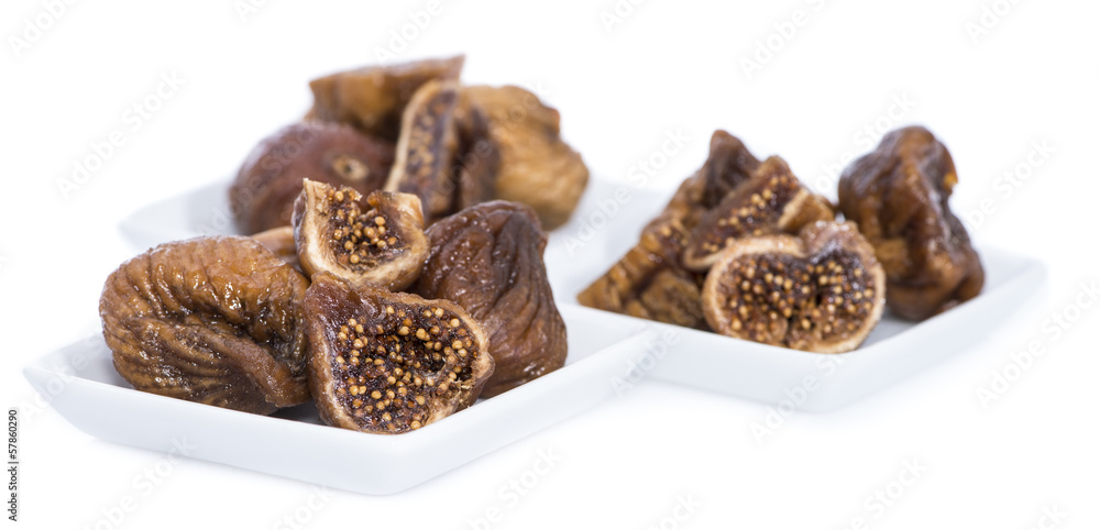 Obraz premium Dried Figs isolated on white