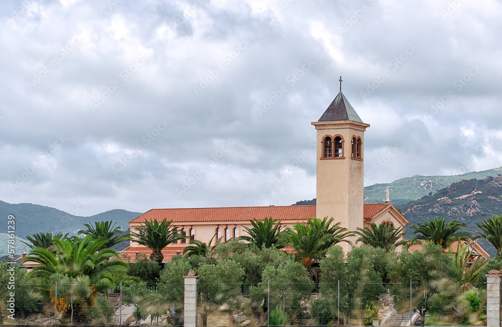 Catholic church in the mountains