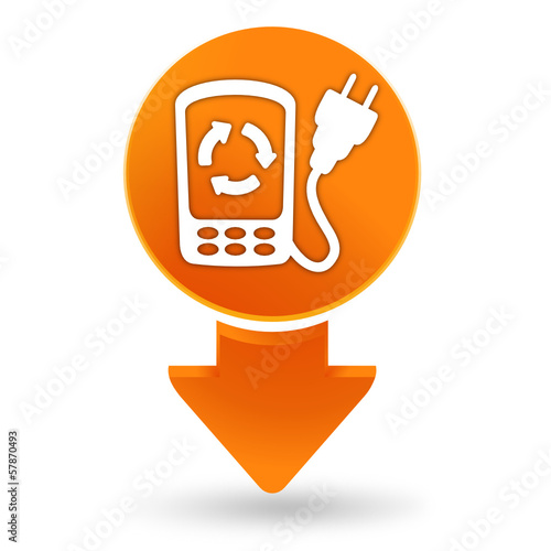 recharge téléphone sur signet orange