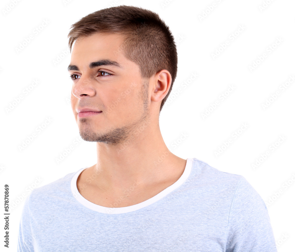 Obraz premium Handsome young man isolated on white