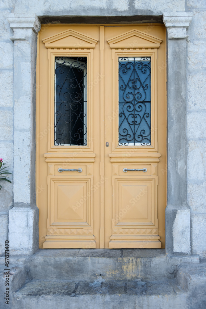 old wooden door