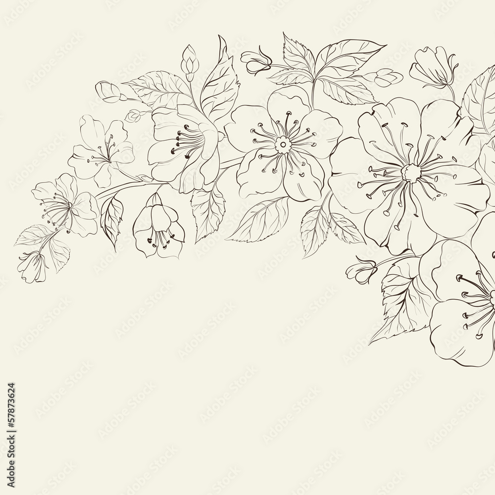 Abstract Sakura background Abstract Sakura background
