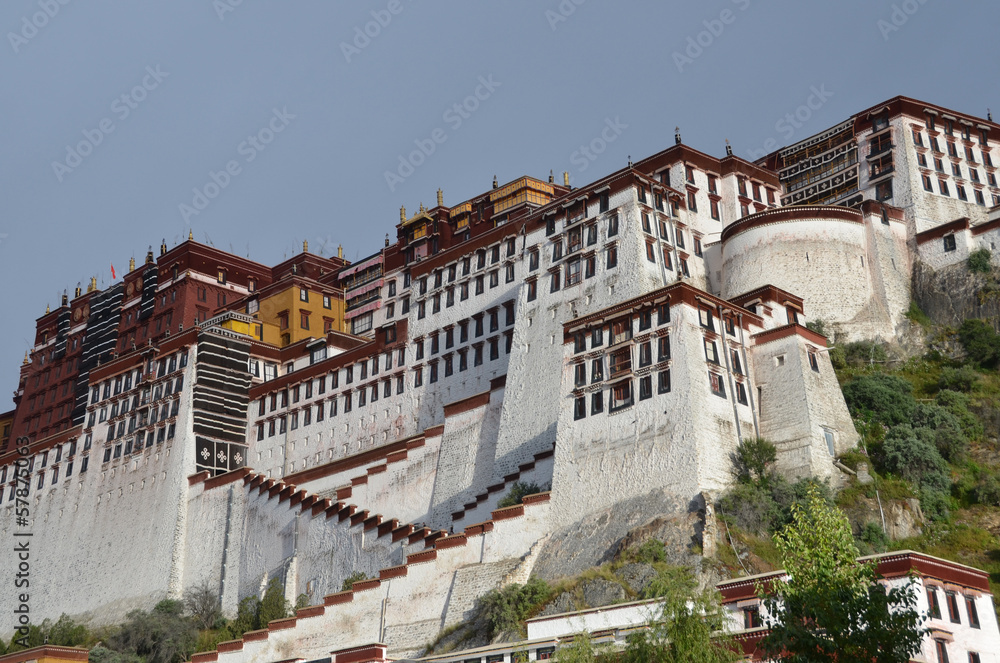 Тибет, Лхаса, дворец Потала - бывшая резиденция Далай-Лам