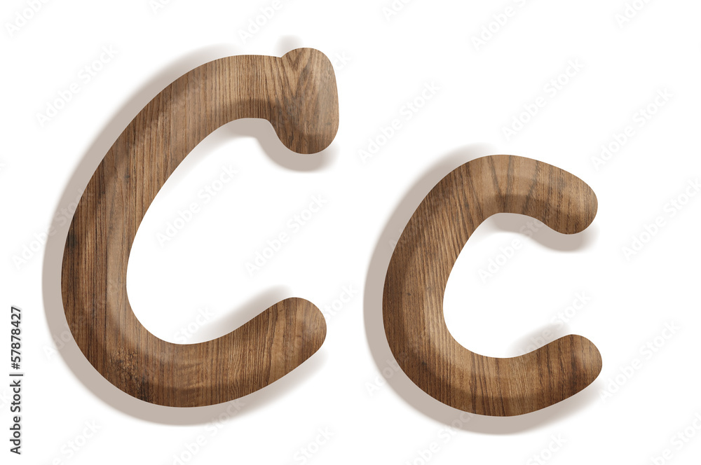 Alphabet made from wood, isolated on white background. Alphabet made from wood, isolated on white background.