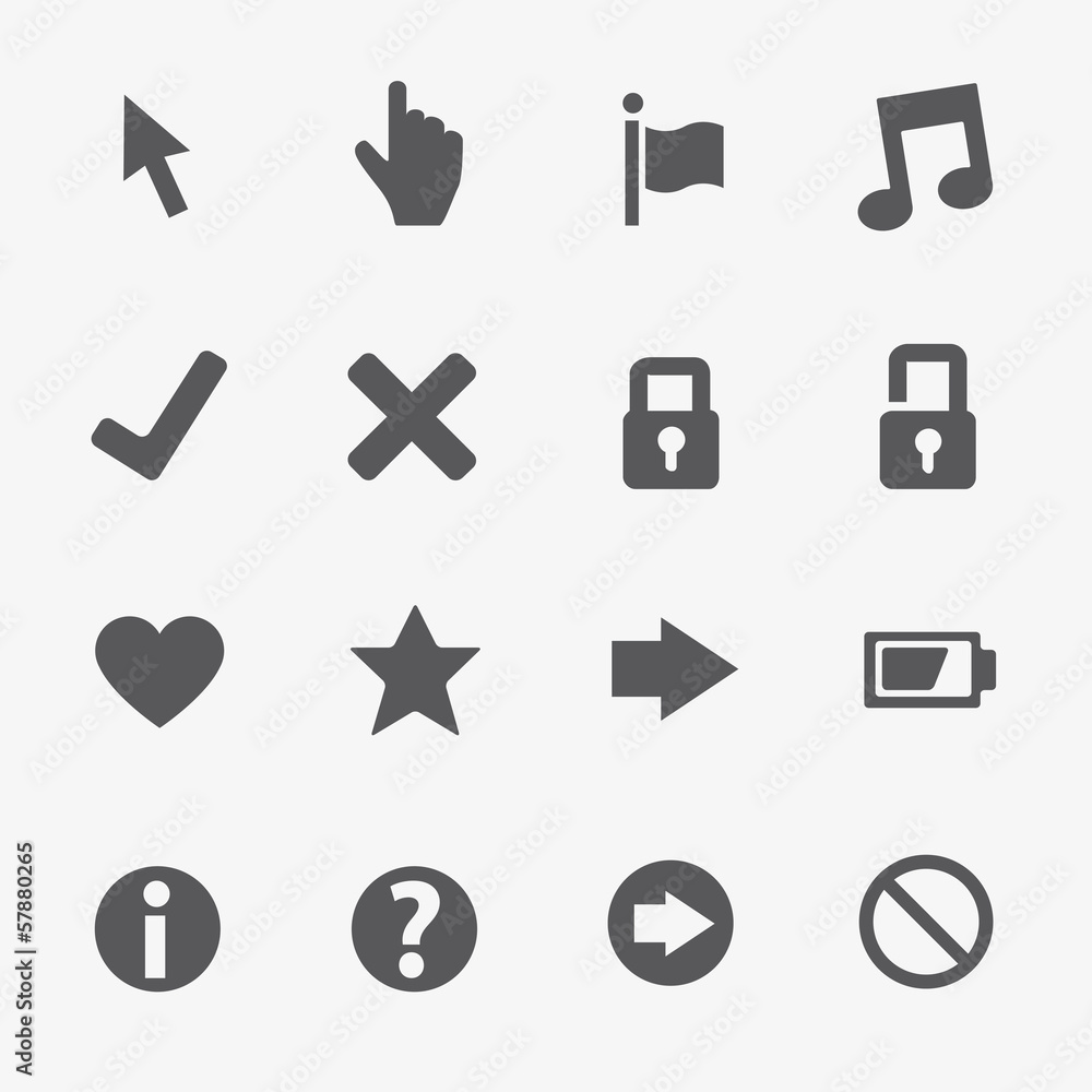 16 Web business vector icons set 16 Web business vector icons set