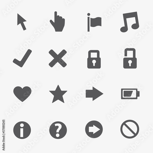 16 Web business vector icons set