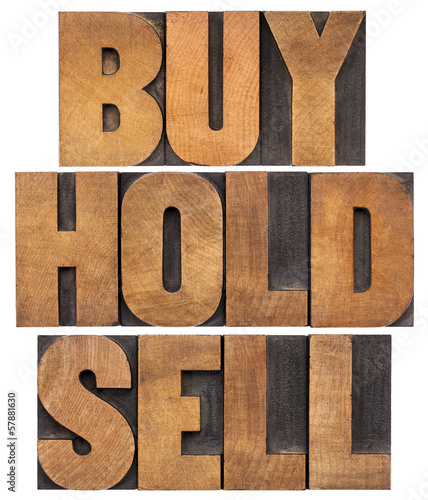 buy  hold  sell in wood type