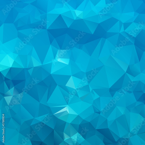 Abstract blue background polygon. Geometric backdrop. photo