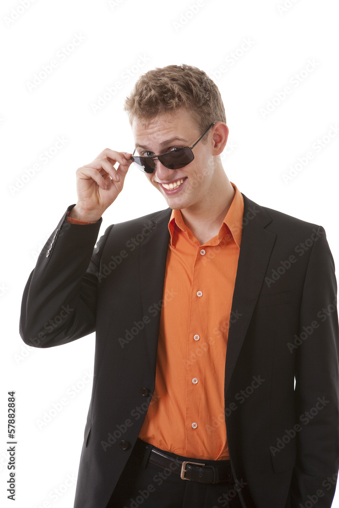 Cool young man flirting Cool young man flirting