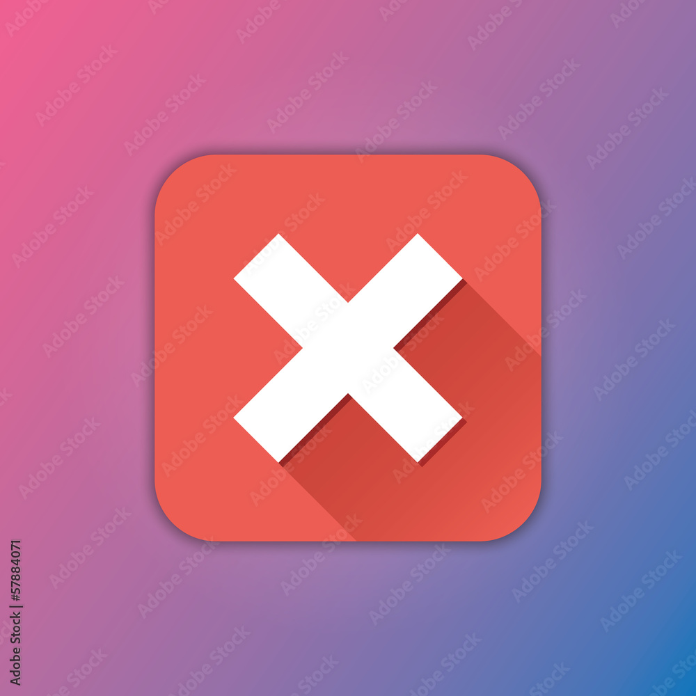 Obraz premium Vector Close Icon