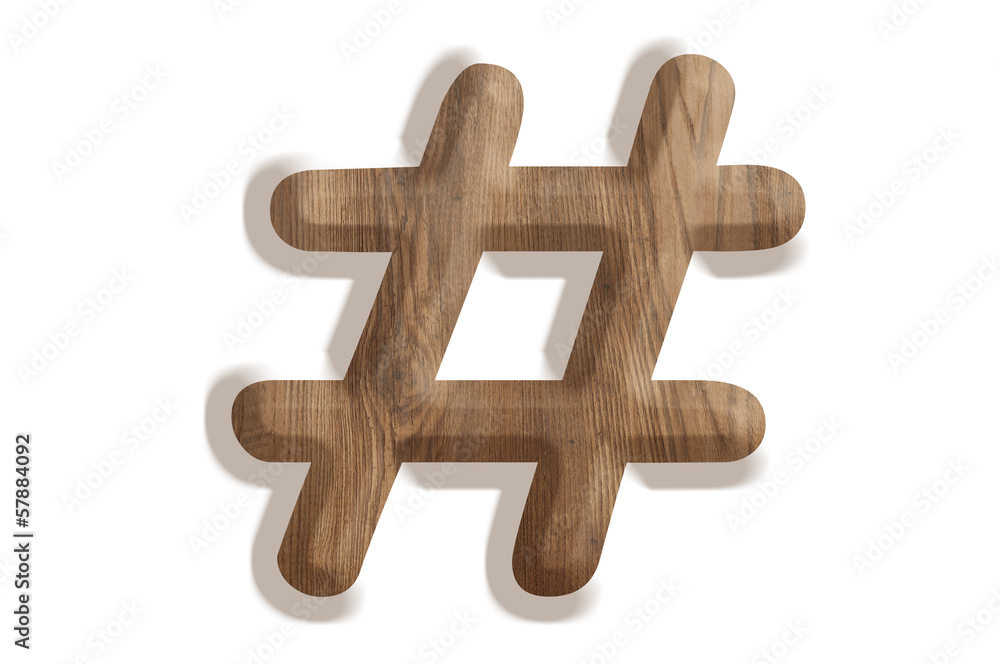 Obraz premium Hash sign