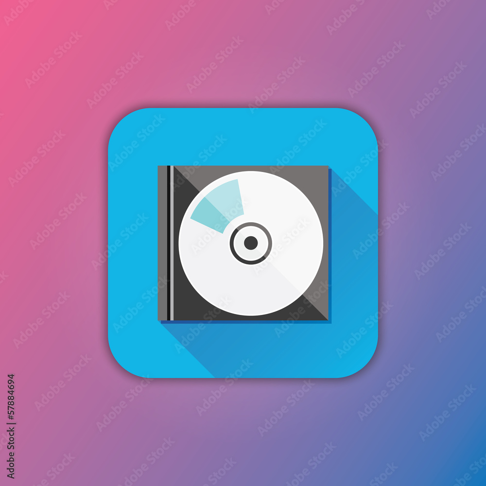 Vector Compact Disk in Case Vector Compact Disk in Case