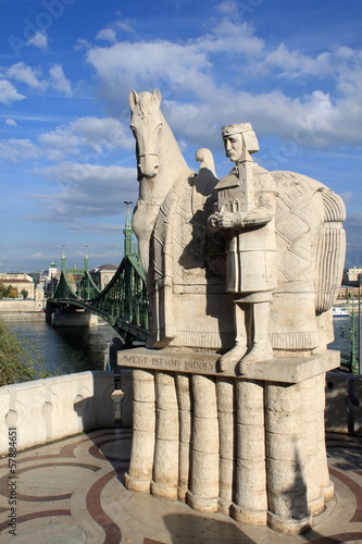 St. Stephan statue in Budapest, Hungary