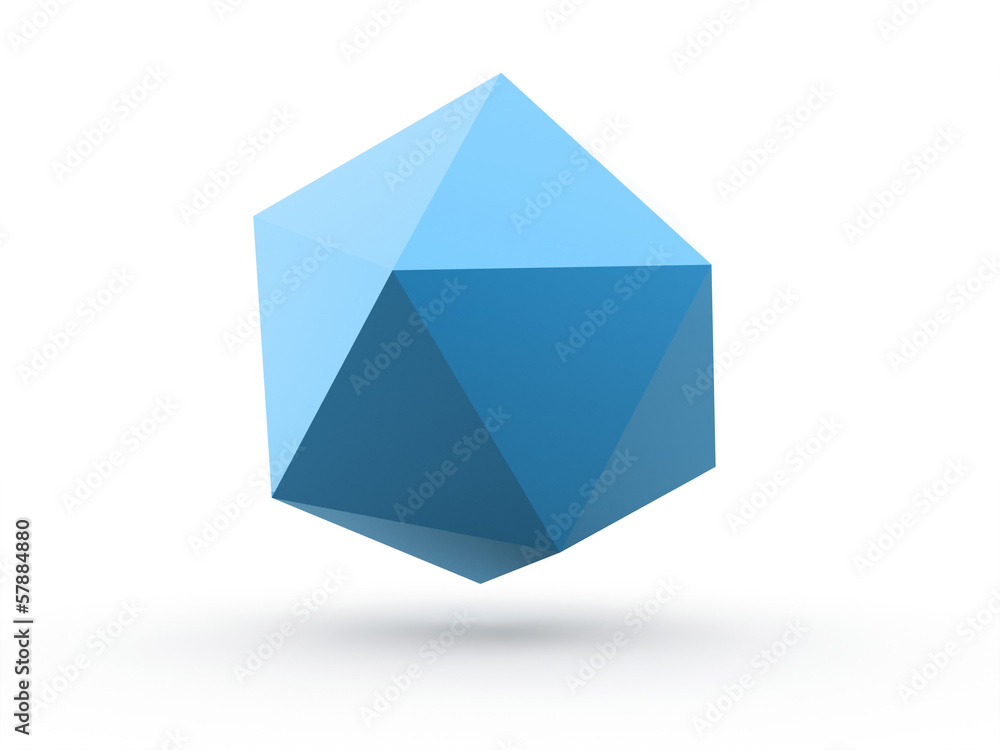 Polygonal abstract blue sphere concept isolated Polygonal abstract blue sphere concept isolated