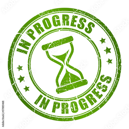 In progress stamp