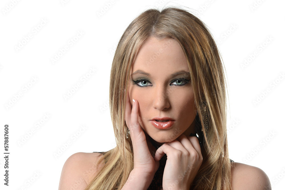 Portrait of Beautiful Young Woman Portrait of Beautiful Young Woman