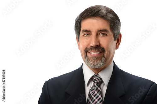 Hispanic Businessman Smiling