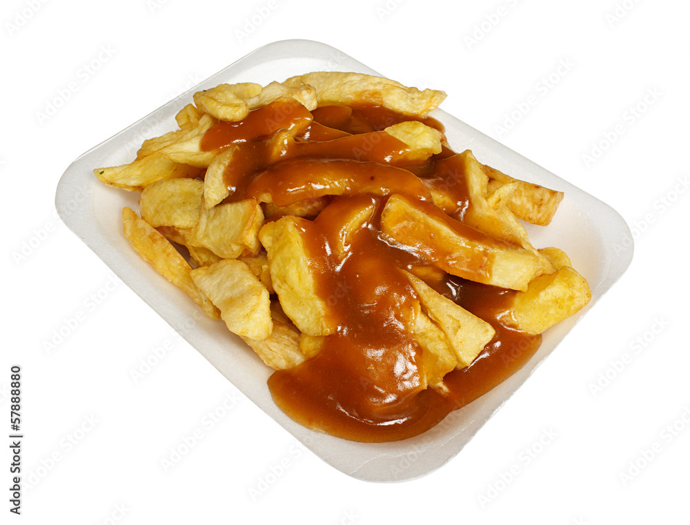 Foto chips and gravy