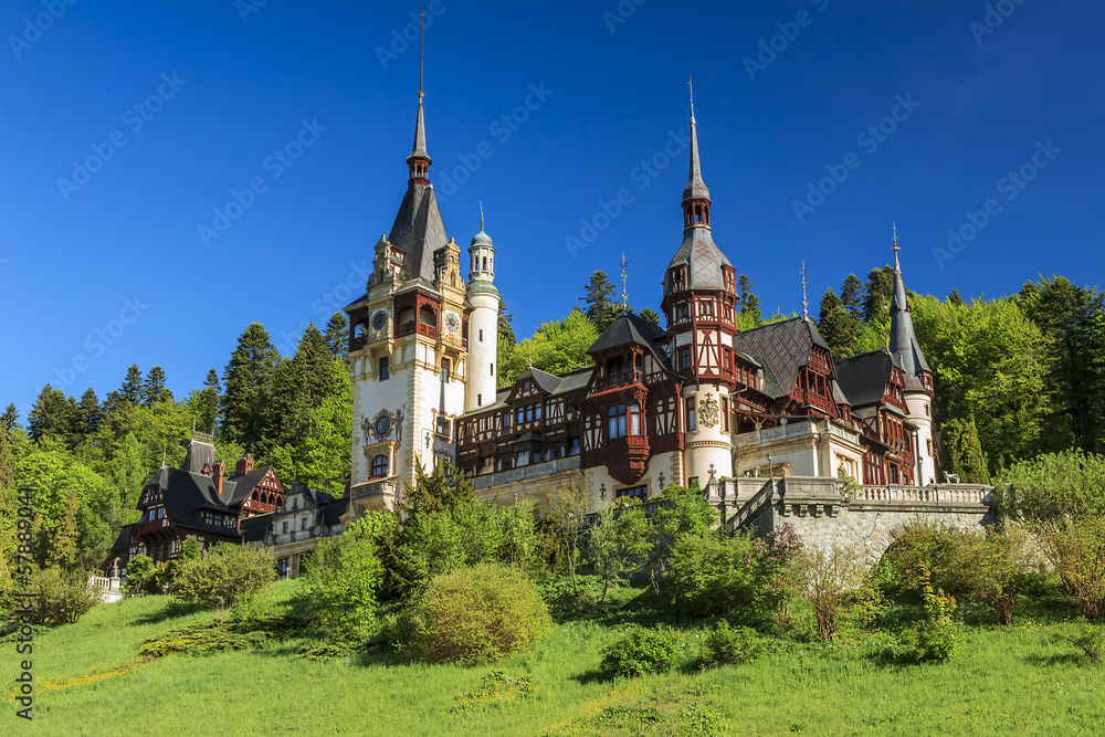 Famous royal Peles castle,Sinaia,Romania Famous royal Peles castle,Sinaia,Romania