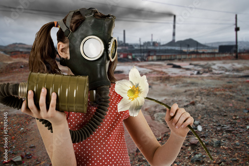 Billede på lærred ecology pollution