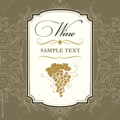 Wine cask . labels for wine with grapes. Barrel. Ceg