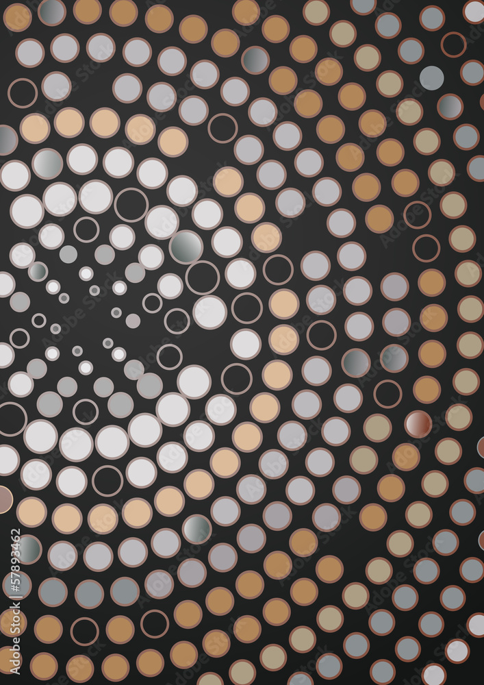 Abstract Dotted Circle Background. Abstract Dotted Circle Background.
