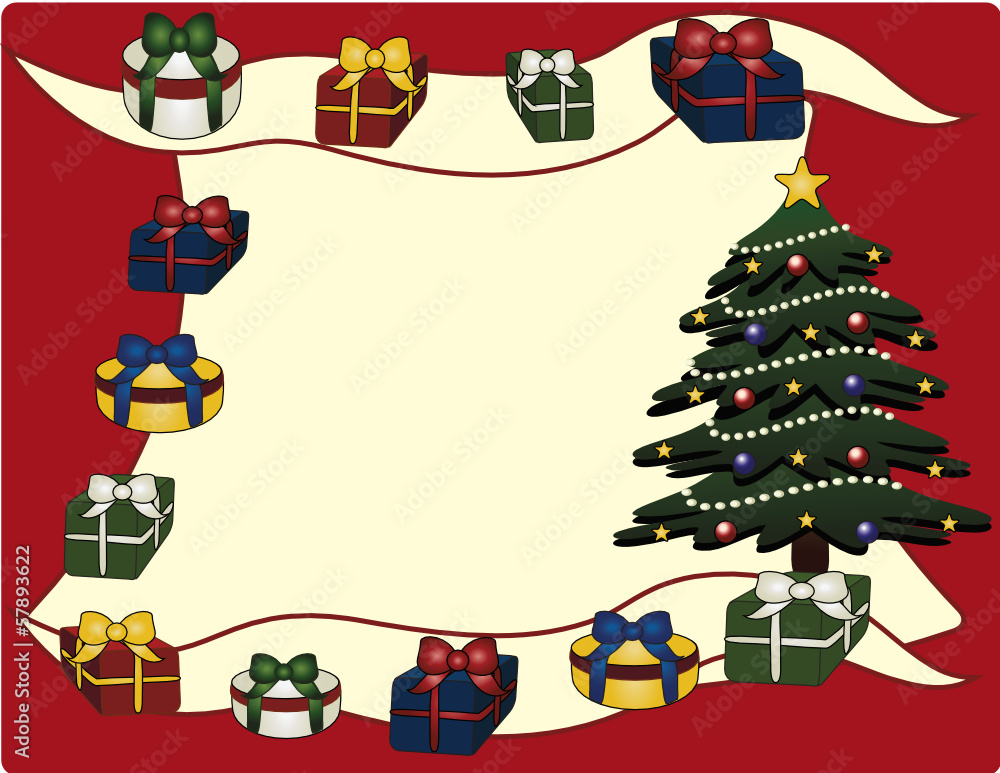 Fototapeta premium Weihnachtsgrußkarte