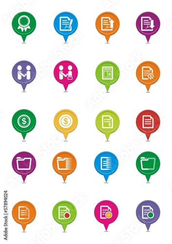 business map pointer sets