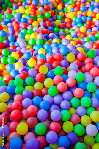 background of many multicolored small balls