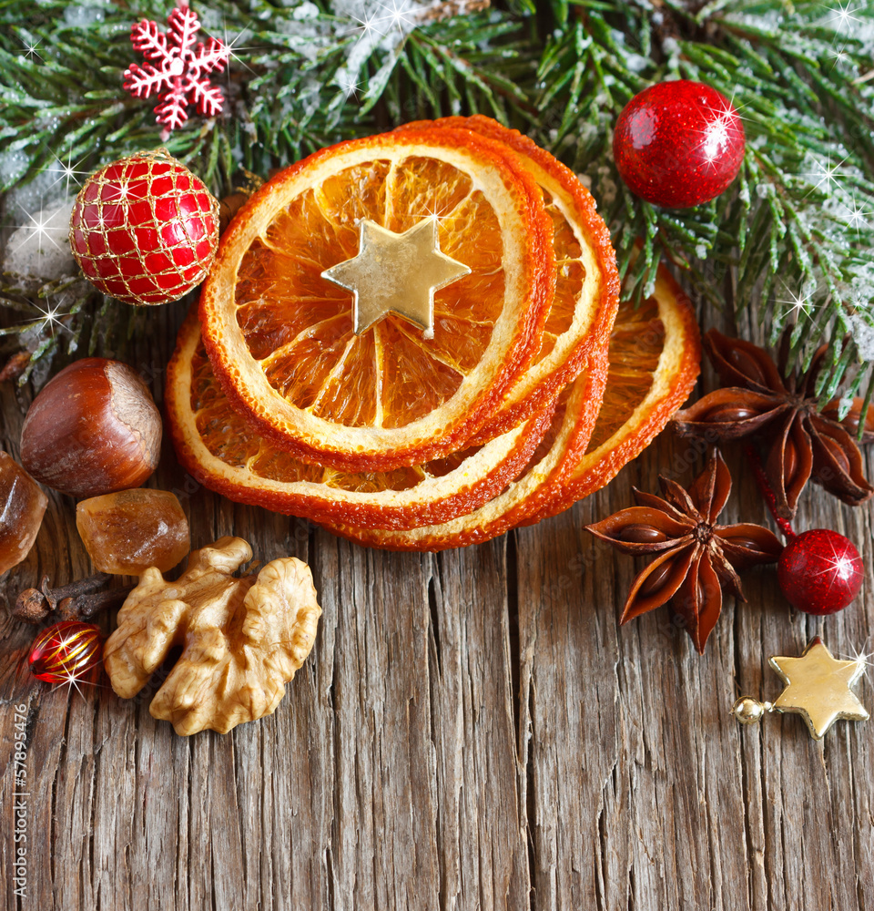 Christmas spicy composition. Christmas spicy composition.