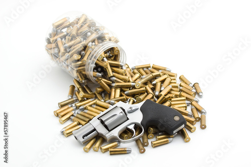 revolver and ammo